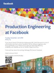 Production Engineering at Facebook