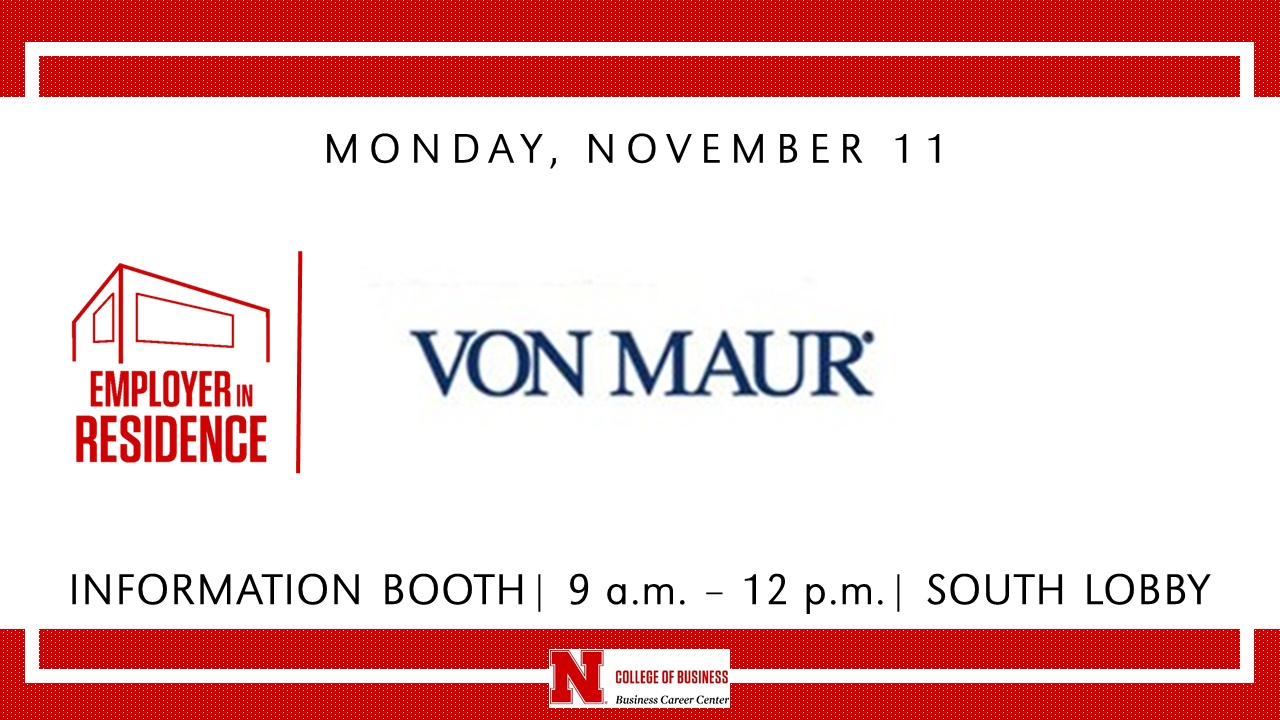 Monday, November 11, Von Maur, Announce