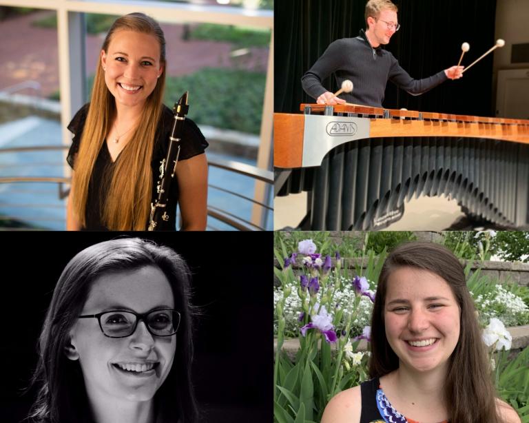 From top left (clockwise): Ashley Cypher, Leon Zajimovic, Jocelyn Meyer and Claudia Holm.
