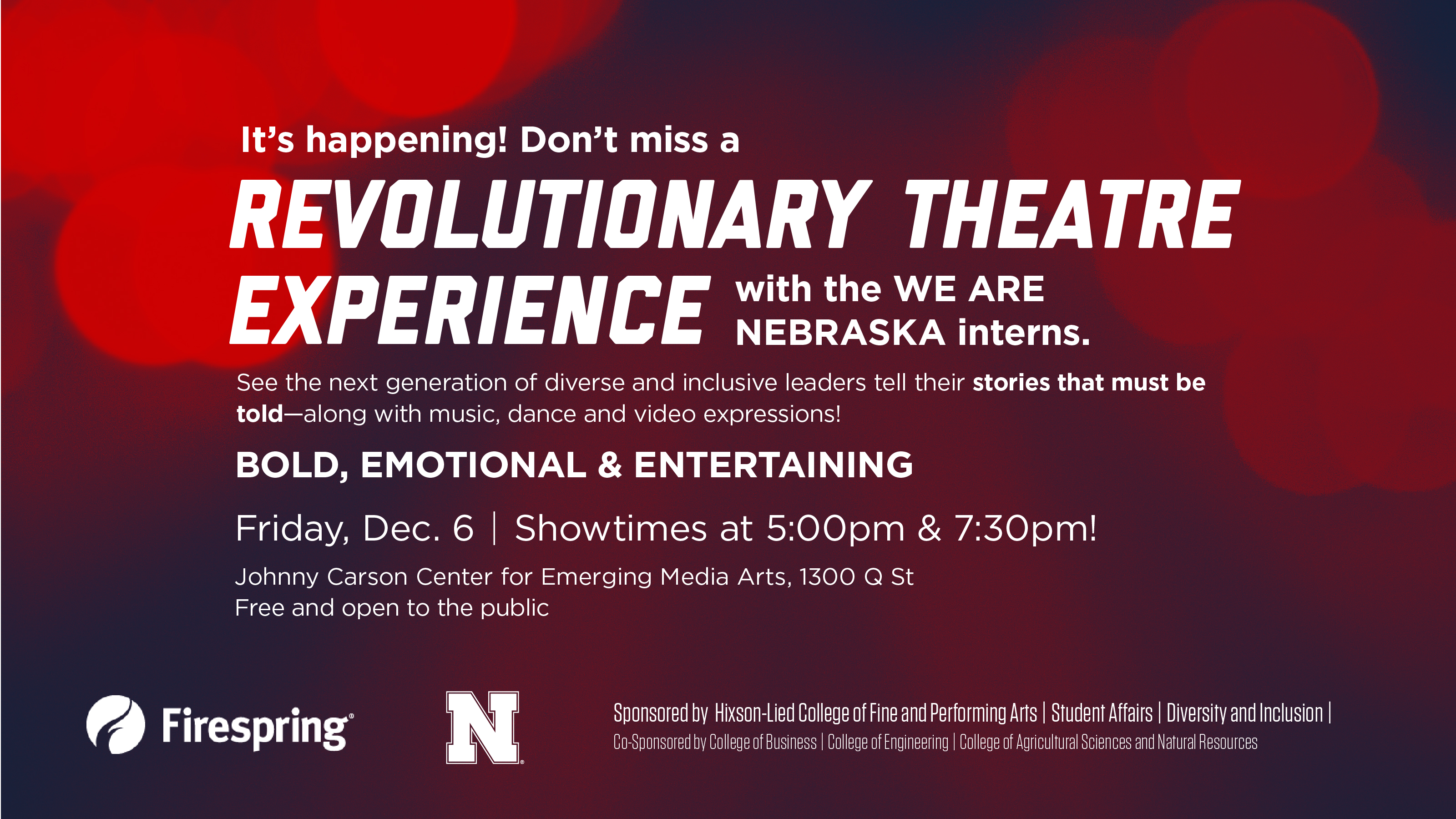 Revolutionary Theatre Experience takes place Dec. 6.