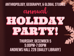 Holiday Party is December 5th