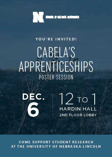 Cabela's Apprenticeship poster session
