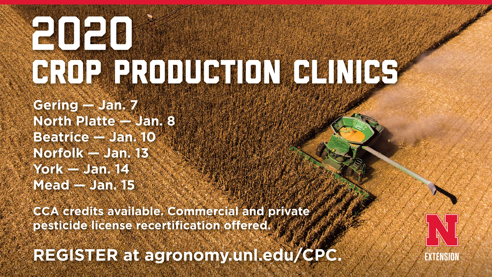 Extension Crop Production Clinics set for January