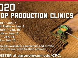 Extension Crop Production Clinics set for January
