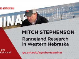 Mitch Stephenson will present the last seminar in the fall series.