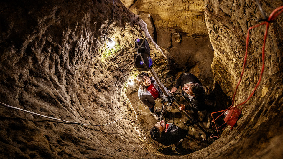 Richard Wood's team has completed a 3D map of Robber's Cave.