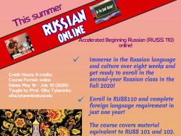 A Year of Russian in one Summer Online