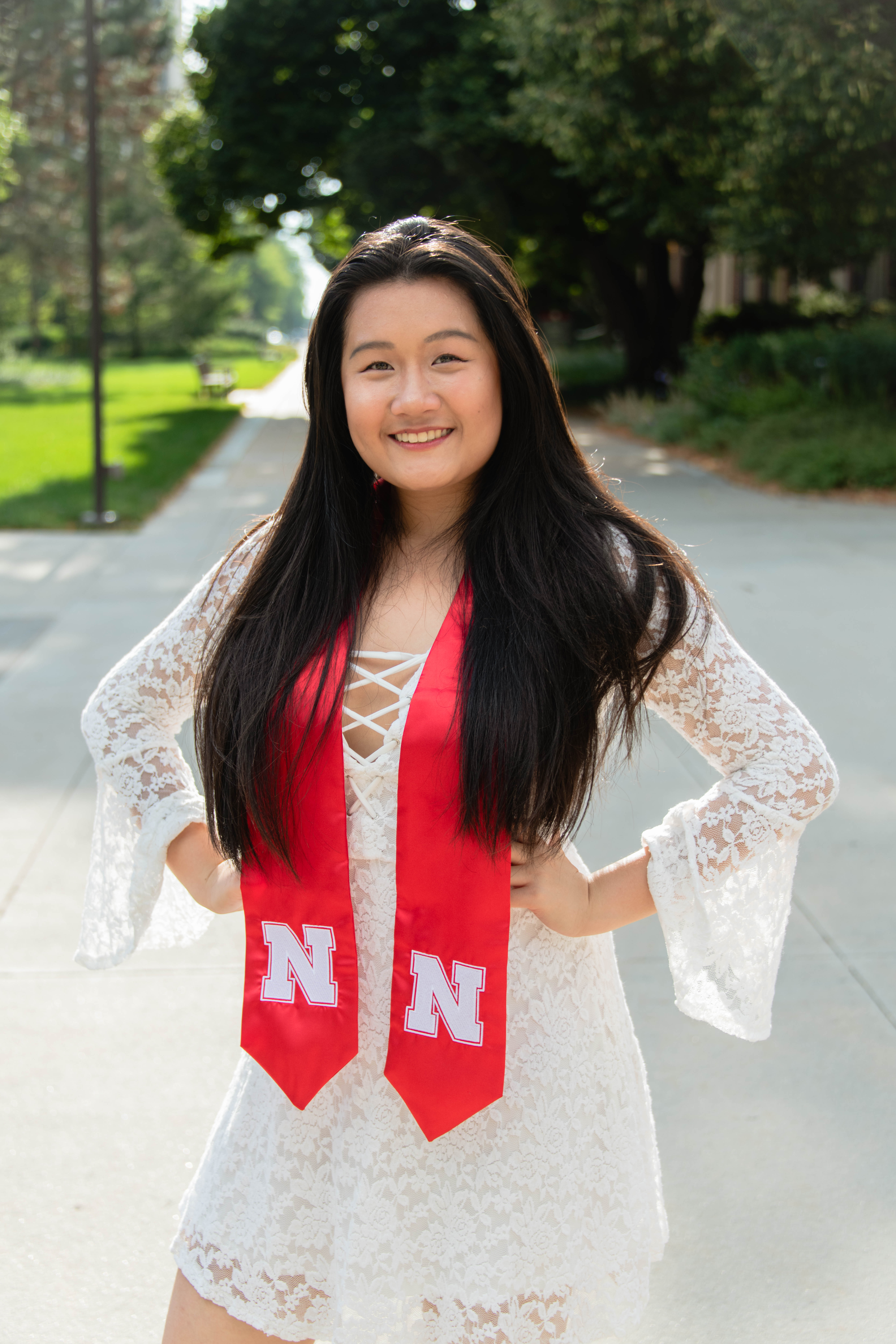 New Global Engagement staff member Yi Xuen Tay at her recent graduation from Nebraska. Photo credit Isaiah Somanas.