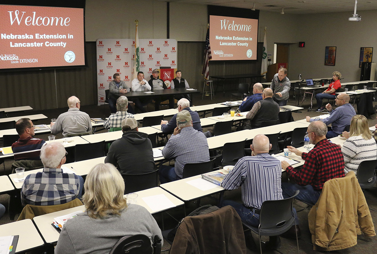 A panel discussion at a 2019 Successful Farmer Series workshop.