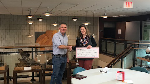 Mirae Guenther, research technician with the School of Natural Resources, received the fall 2019 SNR Staff Recognition Award.