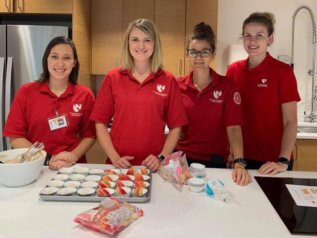 Healthy snack demos are sponsored by the Nutrition and Health Promotion Association and Big Red Resilience & Well-being.