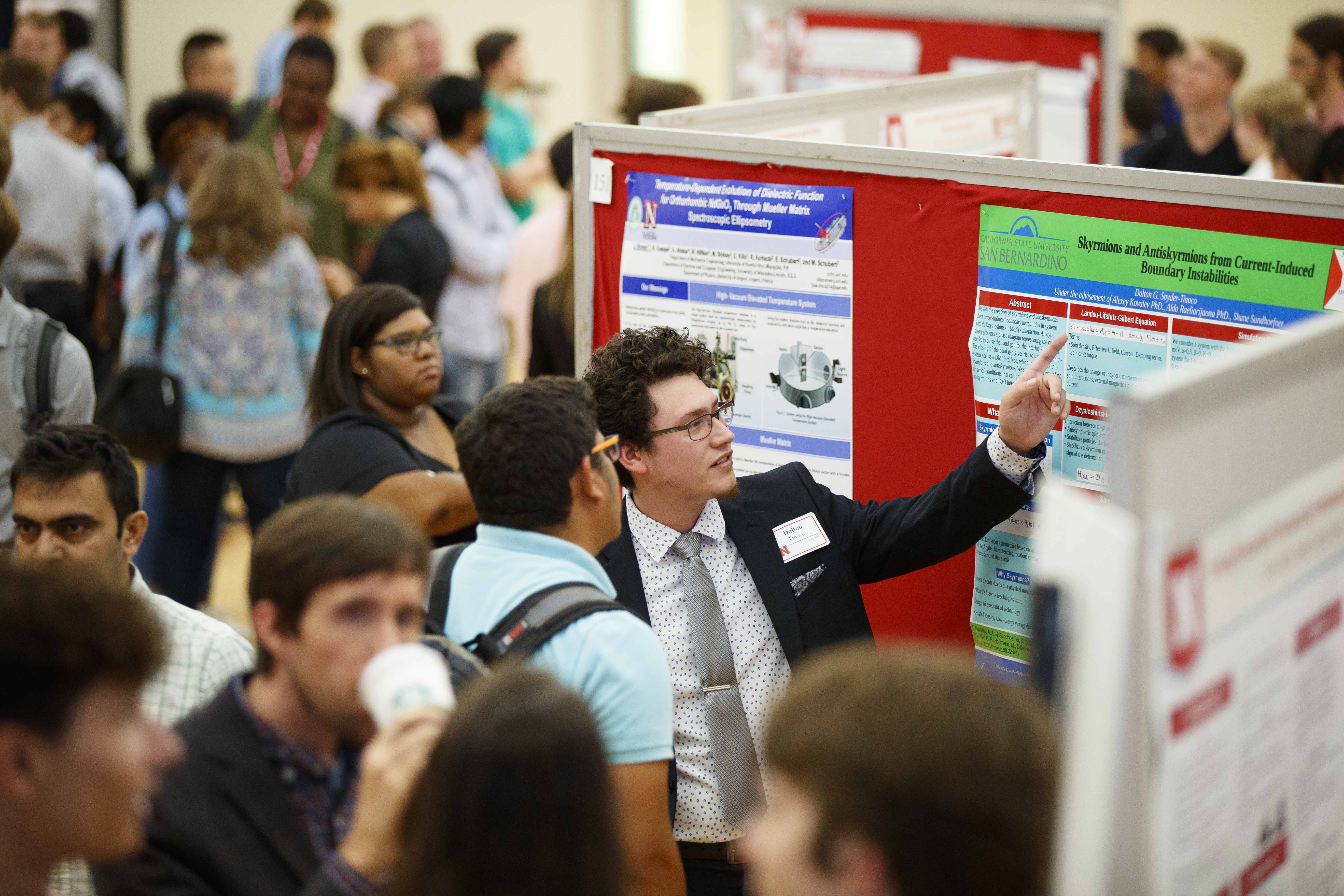 Students presenting their research at the 2019 Nebraska Summer Research Symposium