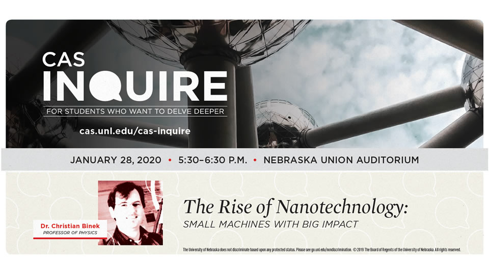 CAS Inquire Jan. 28 - The Rise of Nanotechnology