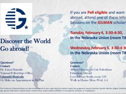 Gilman Scholarship Information Sessions