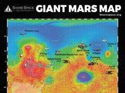 Giant Mars Map