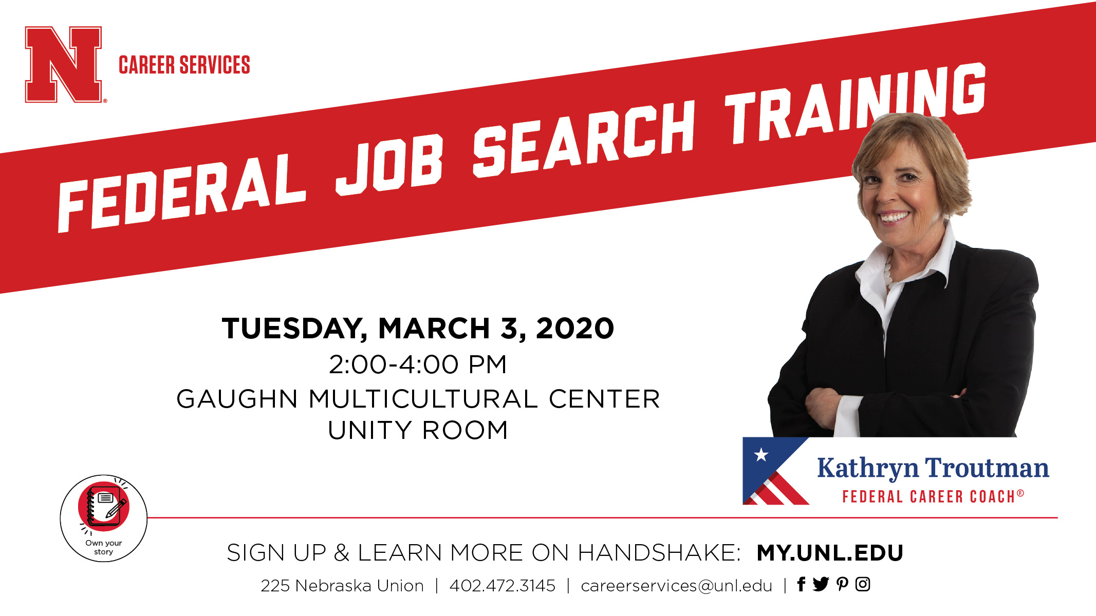 Both students, staff and faculty are encouraged to attend and will learn several strategies on how to better position qualifications on federal job search resume. 