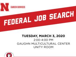 Both students, staff and faculty are encouraged to attend and will learn several strategies on how to better position qualifications on federal job search resume. 