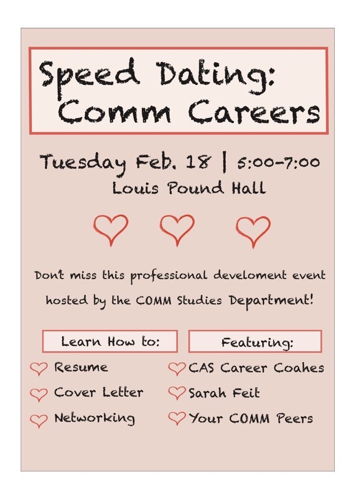 COMM Careers Speed Dating