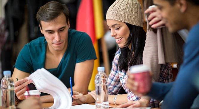 Students Studying