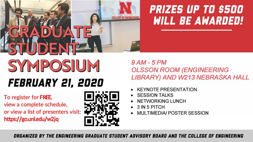 The Graduate Student Symposium is this Friday.