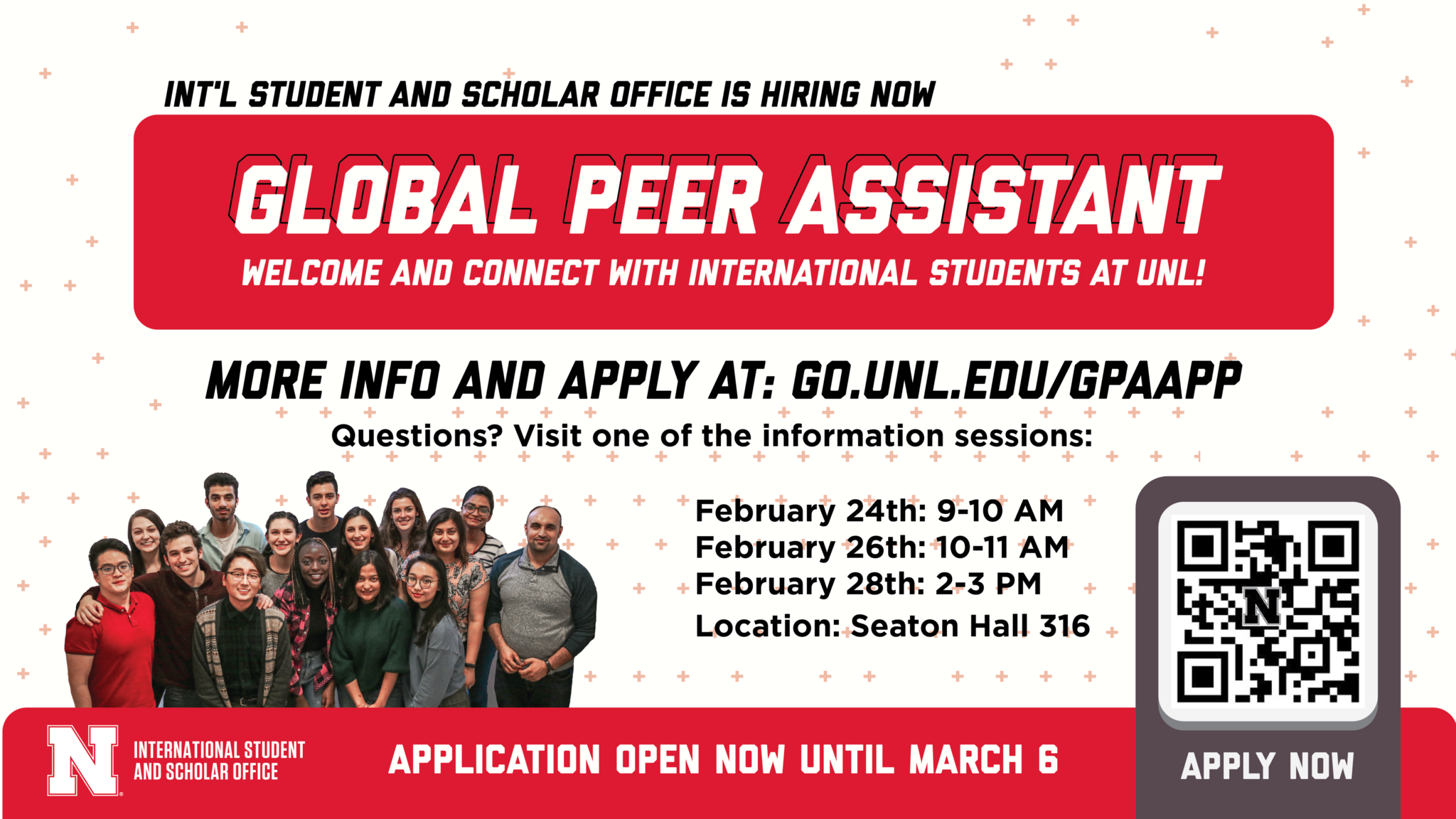 Apply to be a Global Peer Assistant!