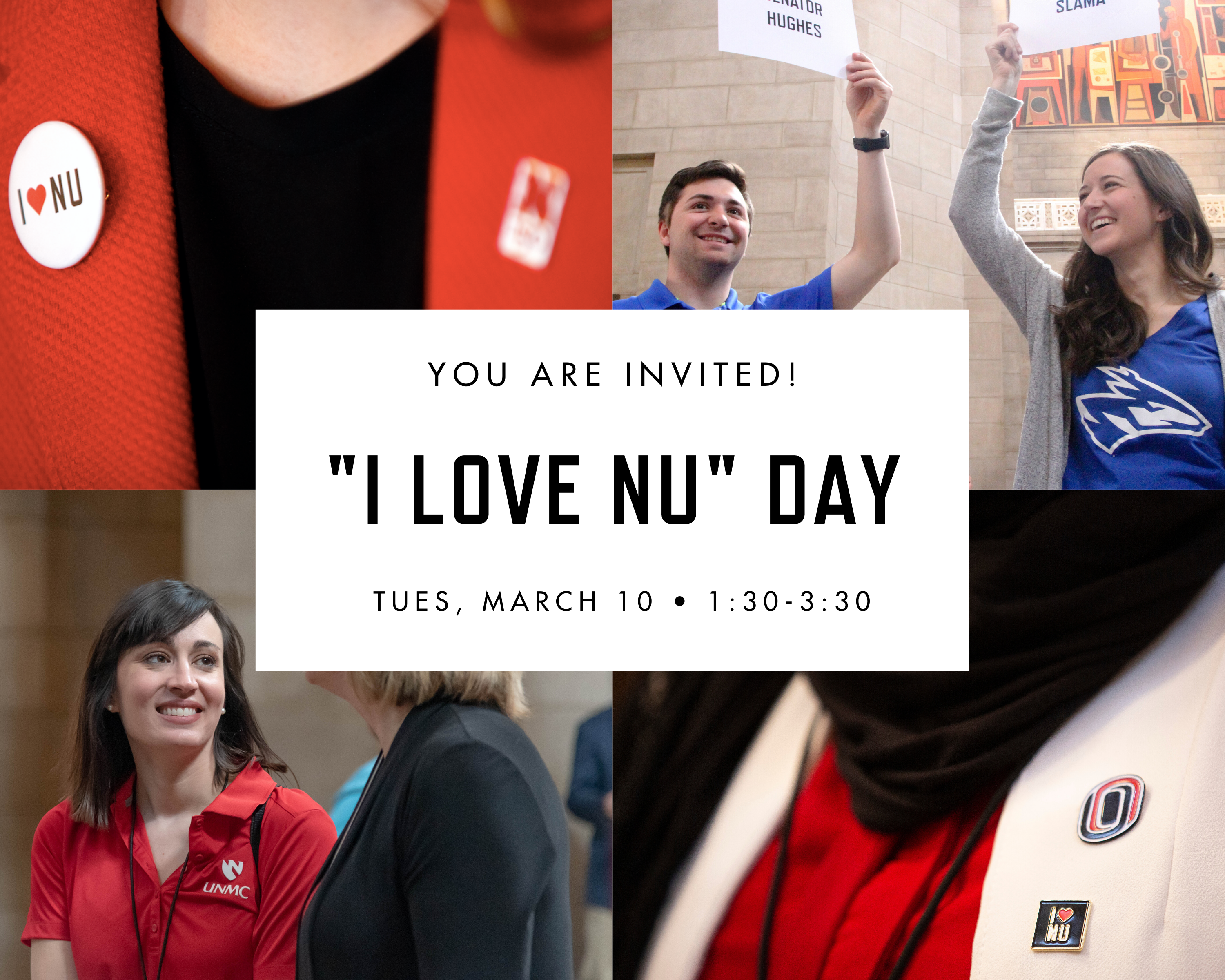 I Love NU Day Invitation