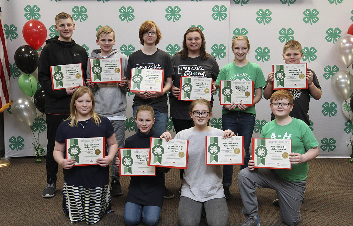 Nebraska 4-H Annual Achievement Award - Junior division