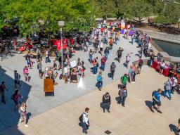 Student organizations host the RSO Club Fair Aug. 28, 2019. Outstanding contributions by RSOs will be recognized through the Student Impact Awards. 