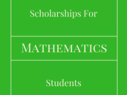 Math Major Scholarships