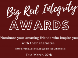 Big Red Integrity Awards graphic