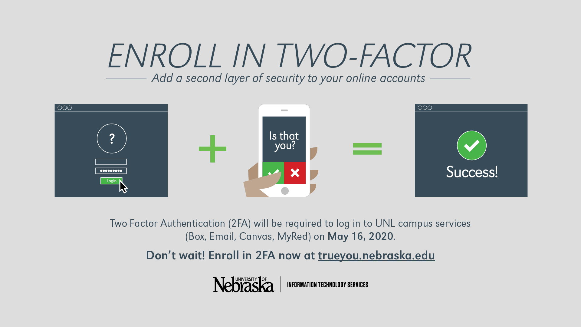 Enroll in Two-Factor Authentication today