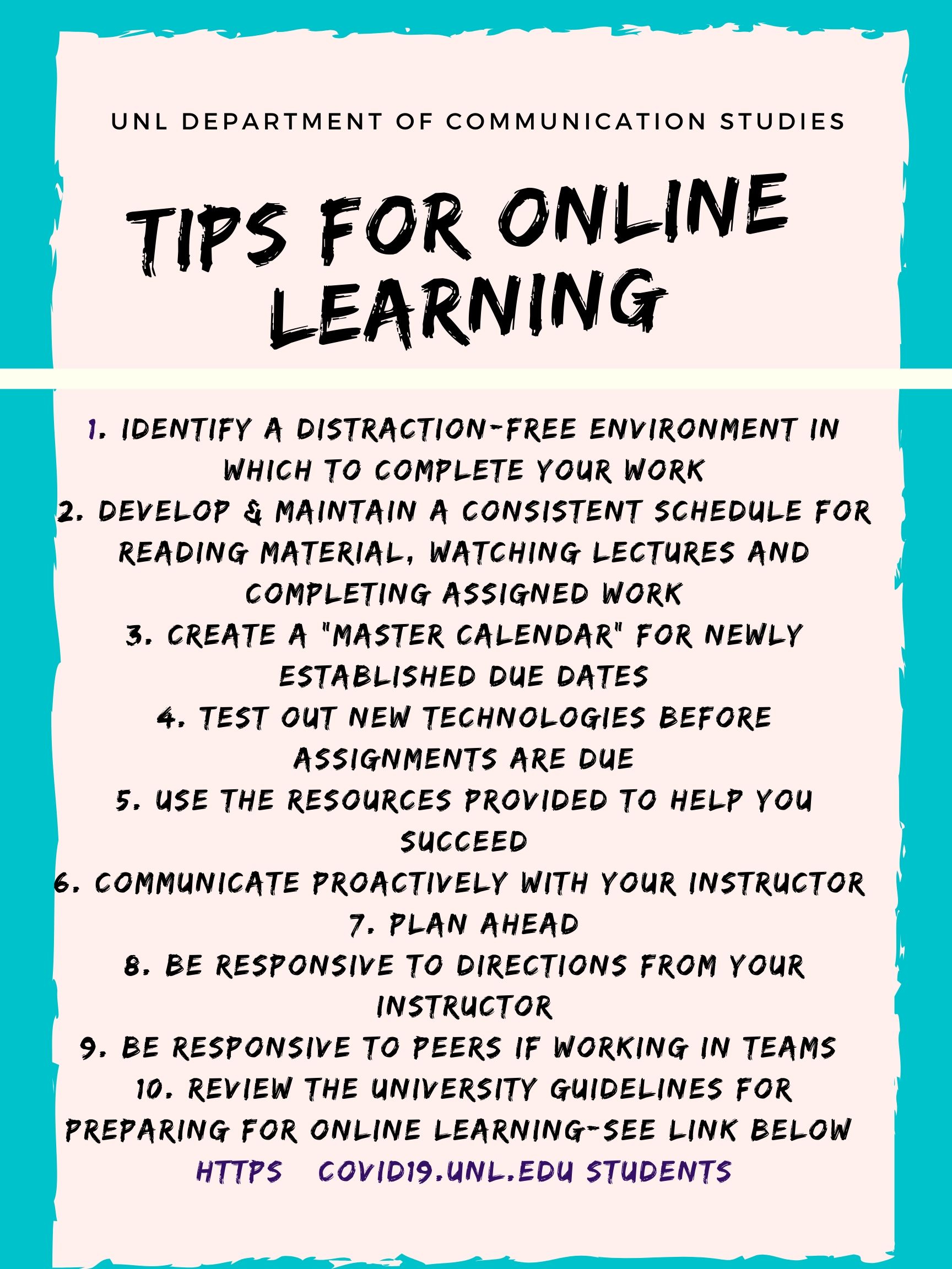 Tips for Online Learning