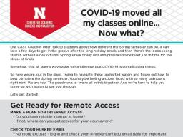 COVID-19 moved all my classes online... Now what?