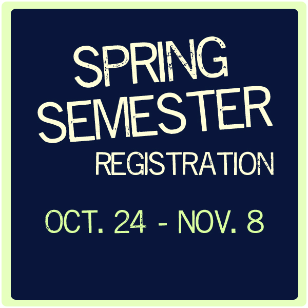 Spring semester registration advising Announce University of
