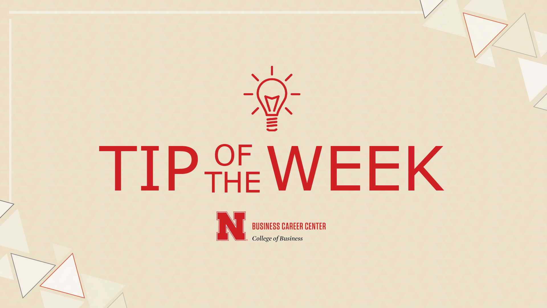Bcc Tip Of The Week Announce University Of Nebraska Lincoln