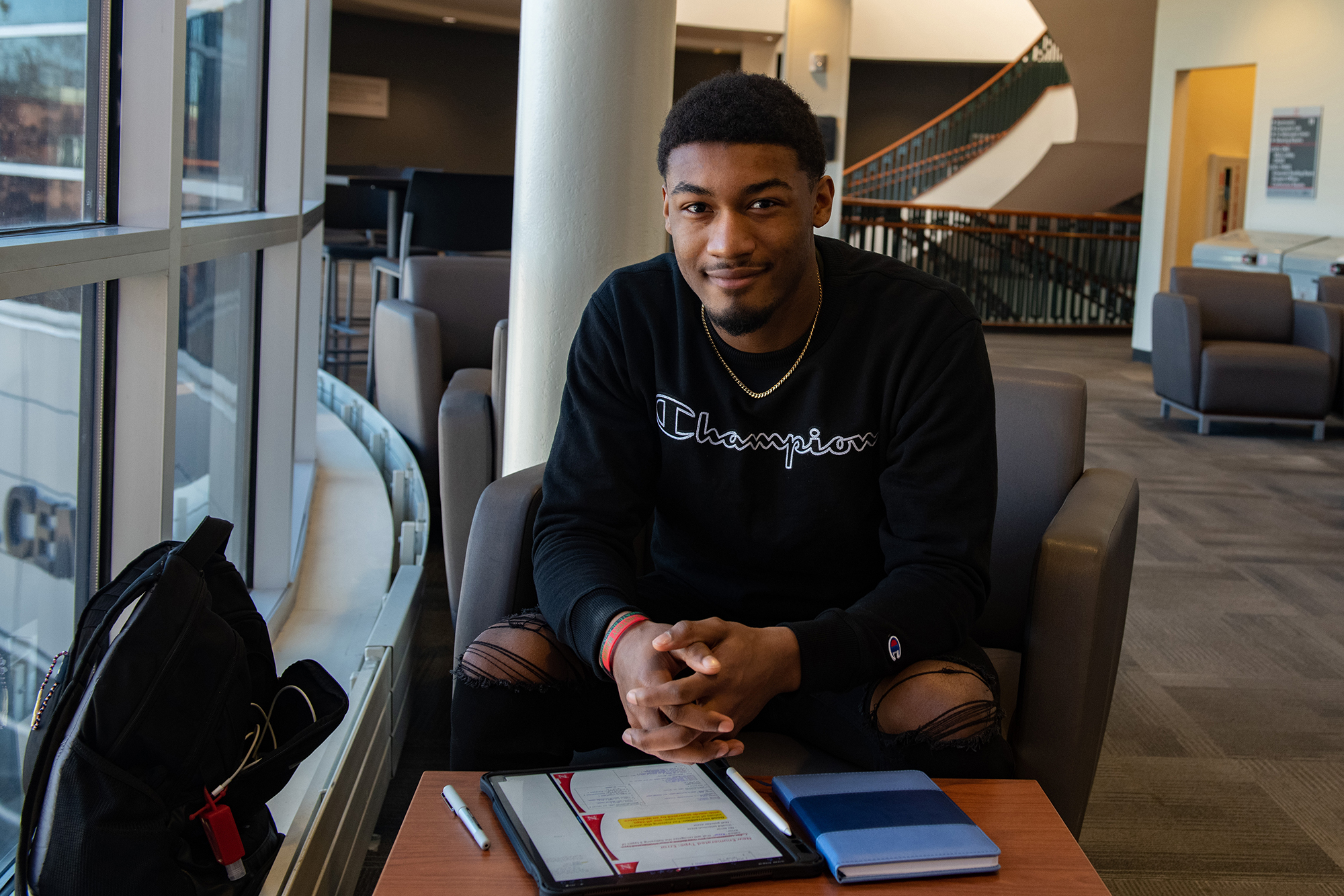 Freshman computer science major Michael Sanders sees STEM as a mindset and a way of life. Greg Nathan, University Communication