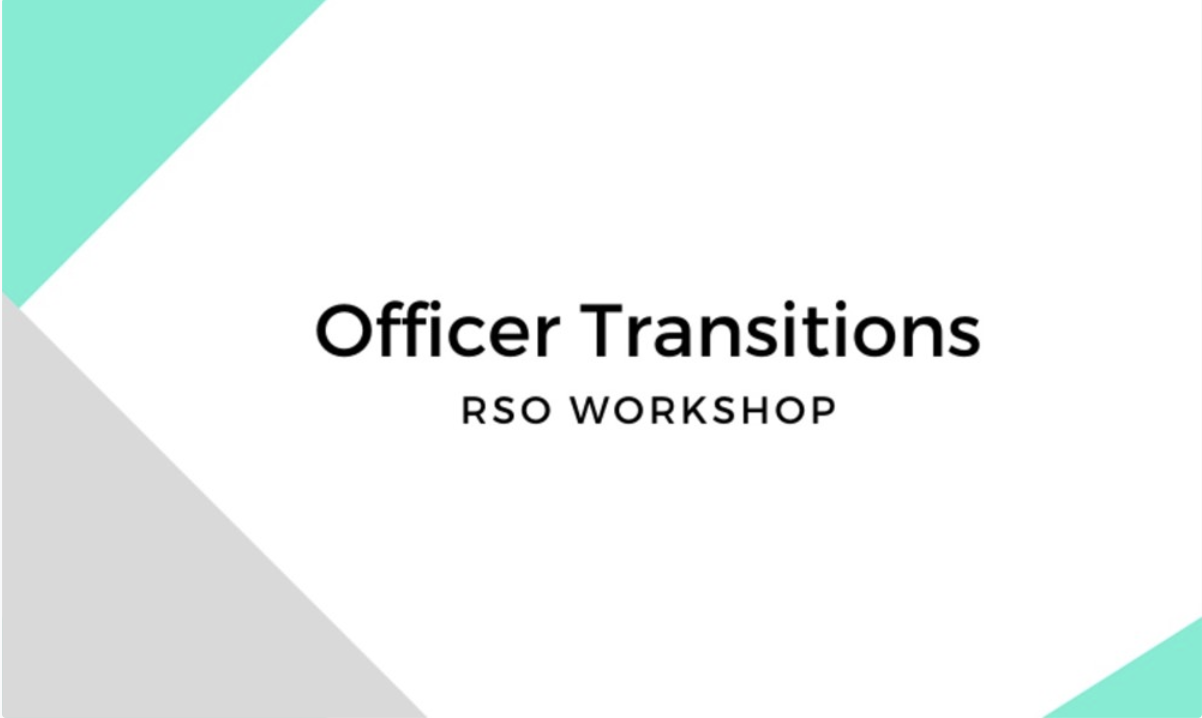 Workshop on conducting RSO officer transitions. 