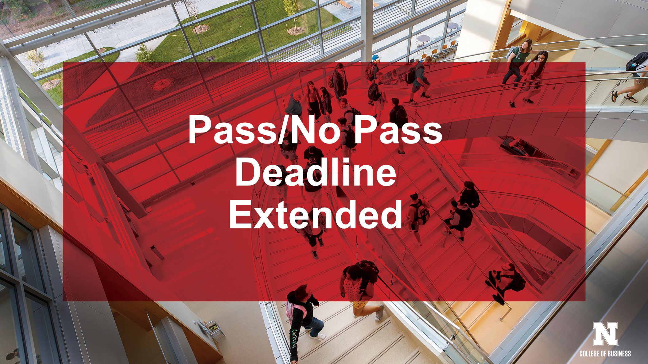 Pass/No Pass deadline extended to May 29