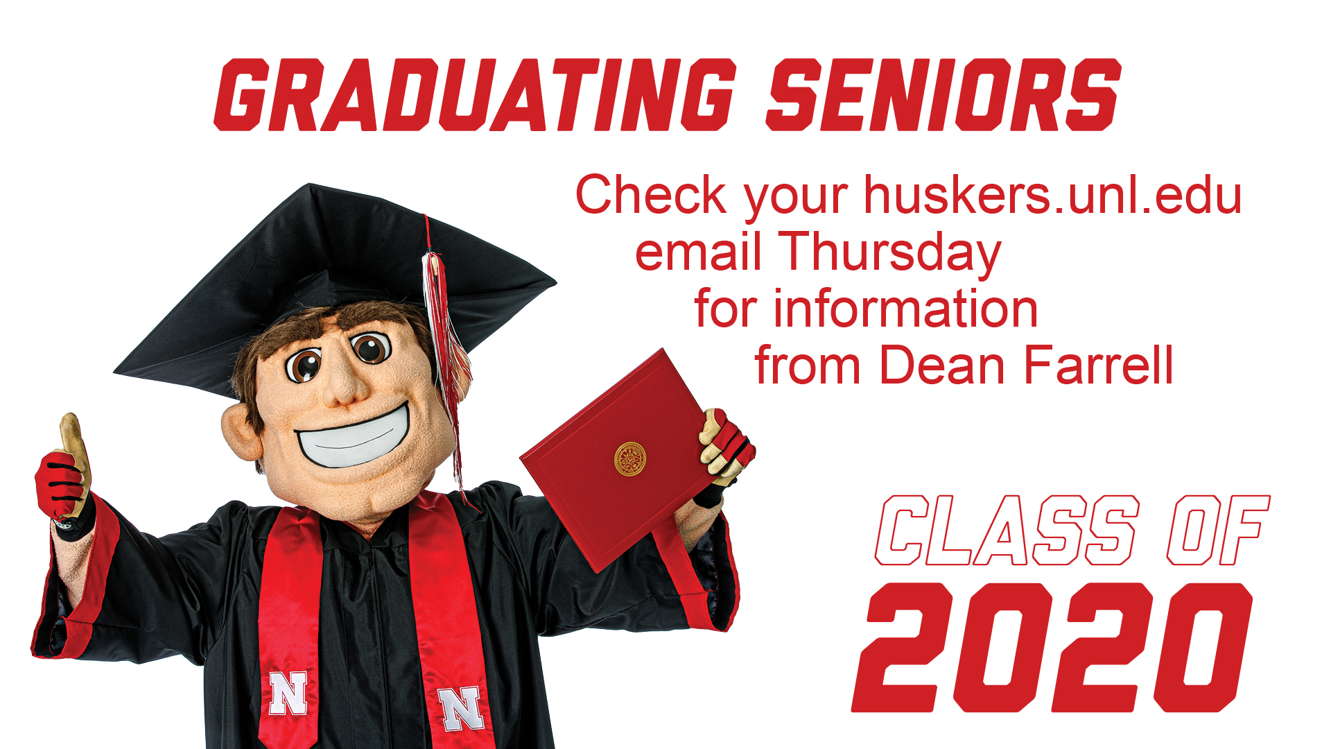 Graduating Seniors Check Your Email This Week!