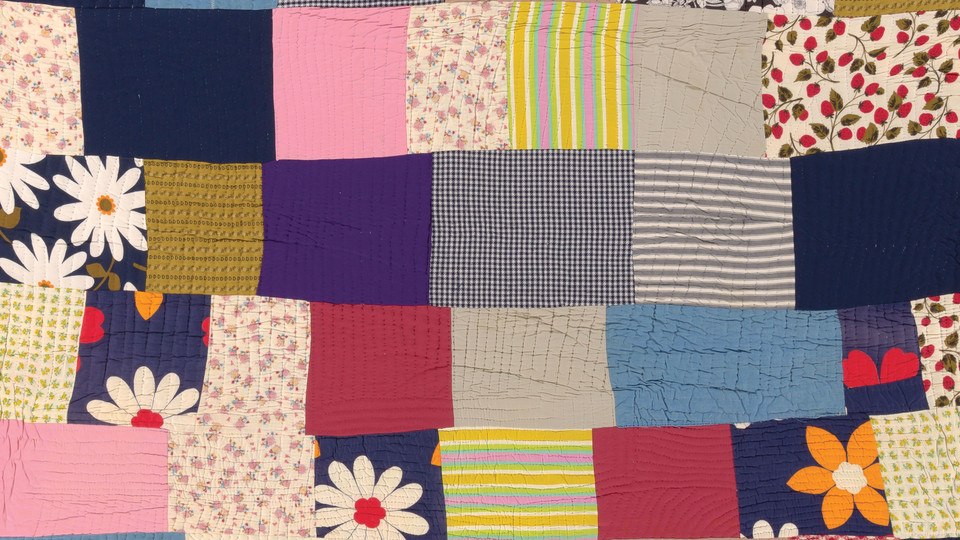 Detail of a patchwork quilt from the International Quilt Museum's Roderick Kiracofe Collection, which it acquired earlier this year. 