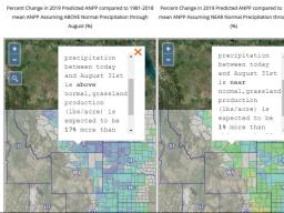 The Grassland Productivity Forecast, of Grass-Cast, which provides a set of three maps for Great Plains rangeland managers to use when estimating how much grass might be available for livestock grazing in the summer, is now hosted online by the National D