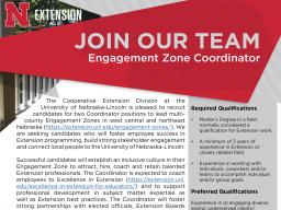 Engagement Zone Coordinator position