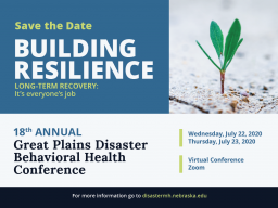Save the Date - Building Resilience