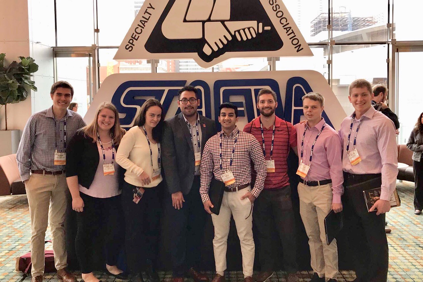 Supply Chain Management majors attended the STAFDA 43rd Annual Convention and Trade Show in Fall 2019.