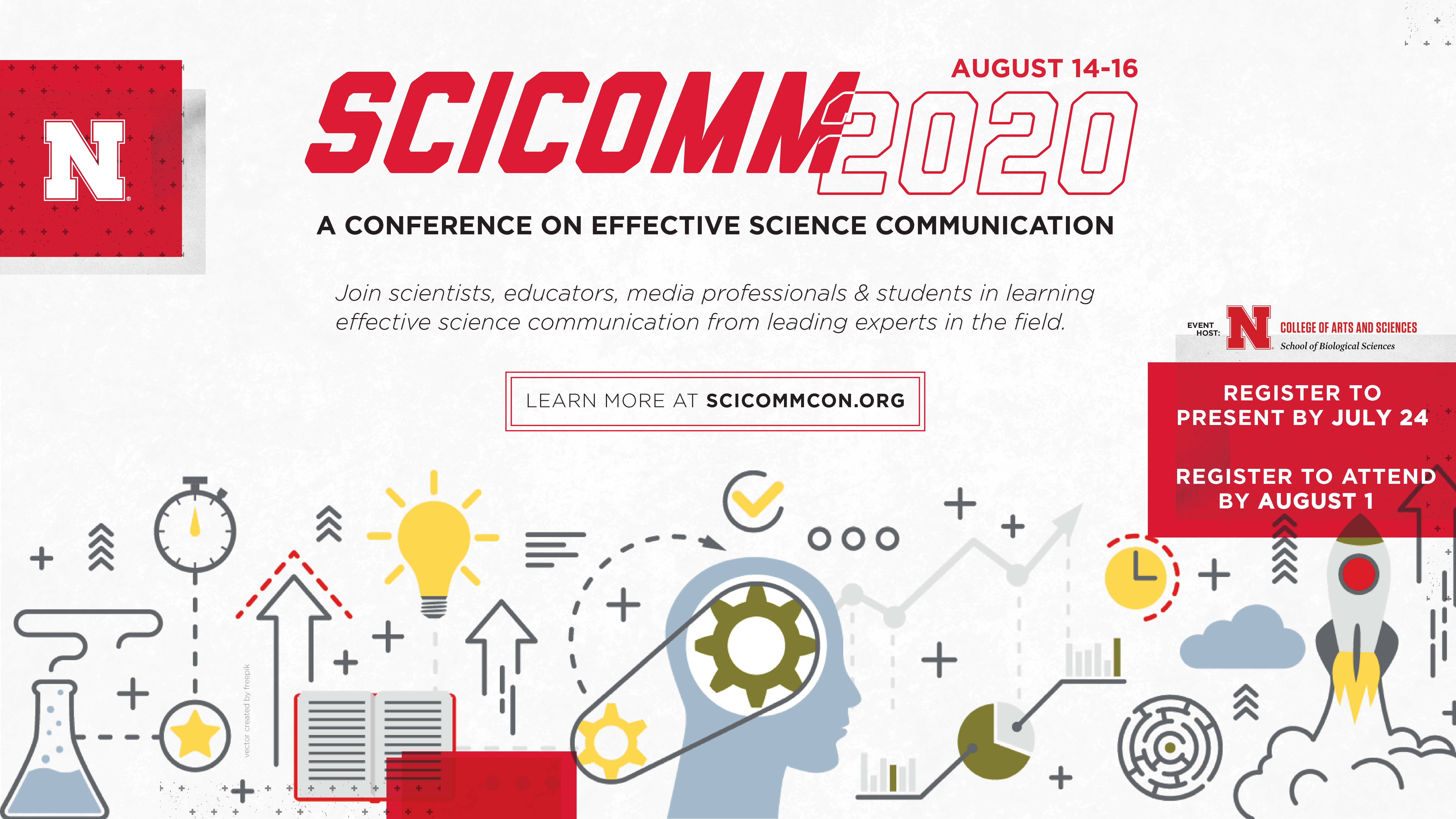 August 14-16, 2020 on Zoom: http://www.scicommcon.org