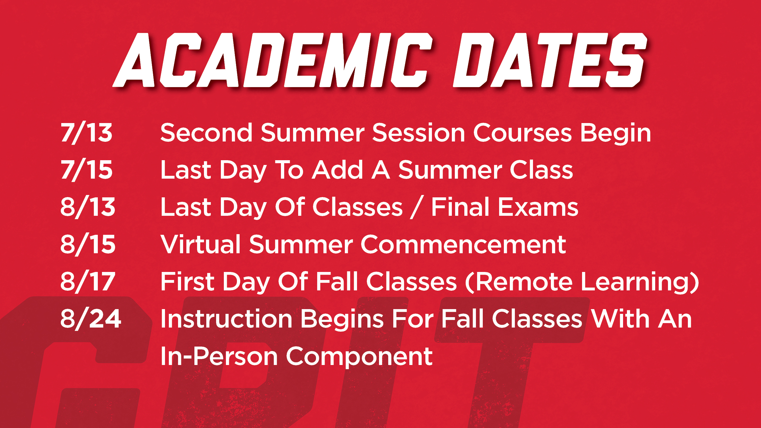 Summer Academic Calendar Announce University of Nebraska Lincoln