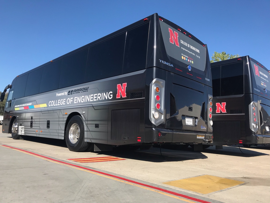 N-E Ride shuttle buses resumed service on Aug. 24