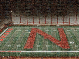 First-year students are all featured in the Memorial Stadium mosaic.