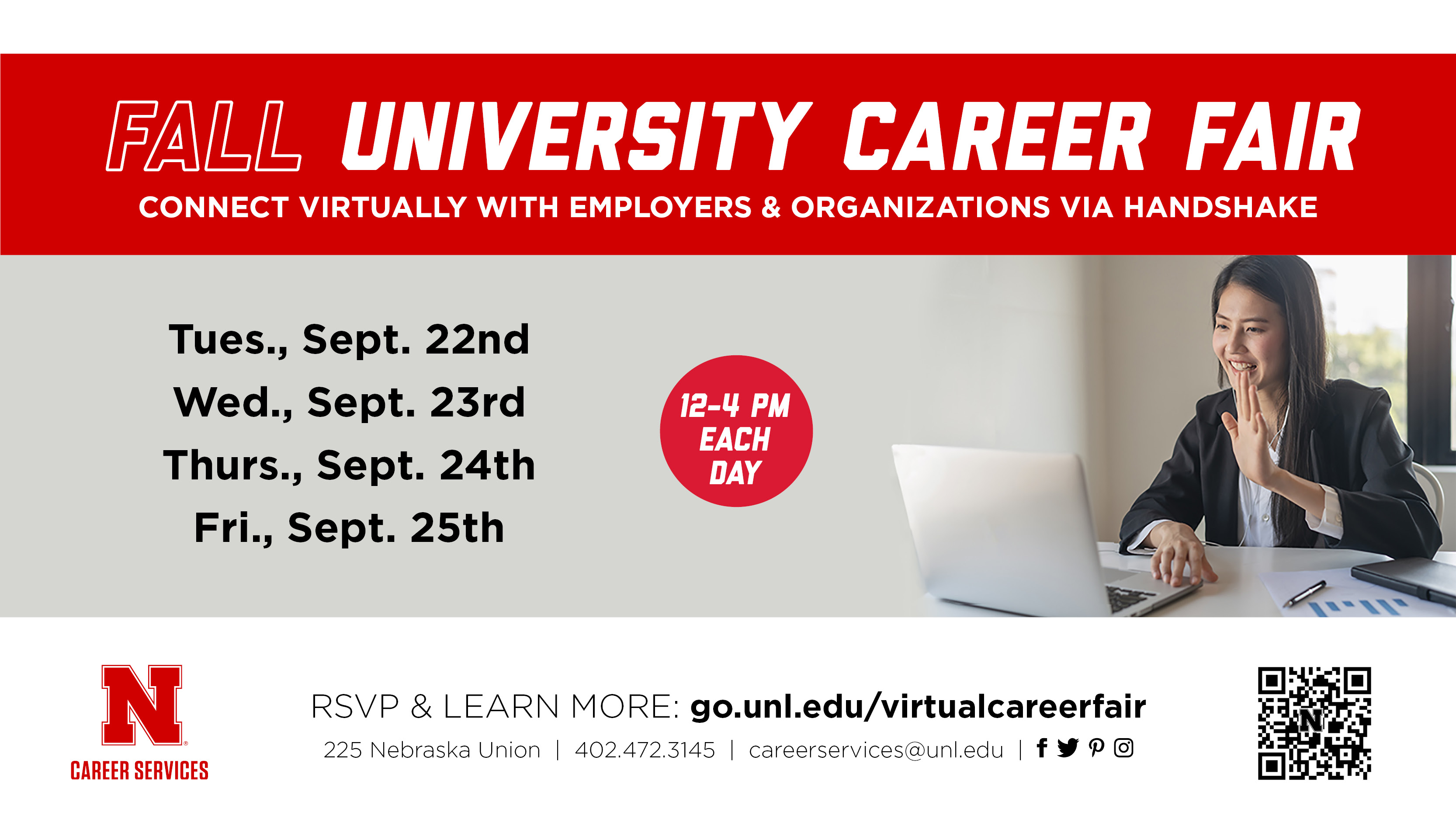 Registration is now open for the virtual Career Fair.