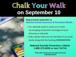 Chalk your walk flyer